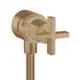 AXOR-HG-AXOR-Citterio-Wandanschluss-Stop-mit-Rueckflussverhinderer-Absperrventil-und-Kreuzgriff-Brushed-Bronze-39883140 gallery number 1